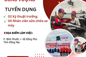 THÔNG BÁO TUYỂN DỤNG KỸ THUẬT VIÊN VÀ KỸ THUẬT TRƯỞNG